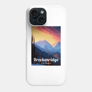 Breckenridge Colorado United States ski Phone Case