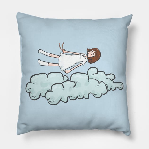 Sleepy Girl,dream, Gentle Girl, I Love Sleeping Pillow by hossamahmed