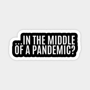 ...In The Middle Of A Pandemic? Magnet