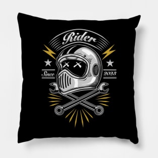 Vintage Helmet Riders Pillow