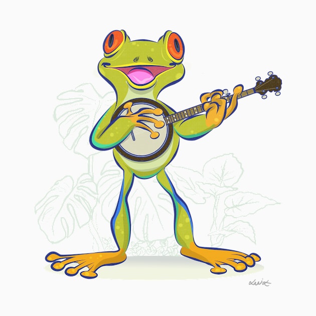 Singer Frog by Luiz Antena