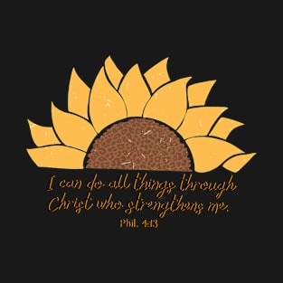 i can do all things through christ Christian T-Shirt