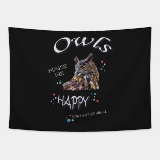 eagle owl Tapestry