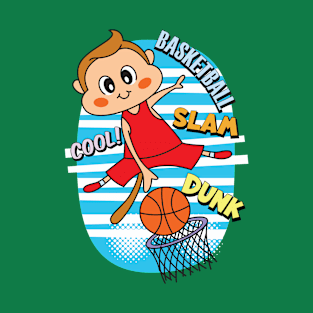 cute monkey basketball player T-Shirt