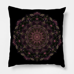 Pretty And Pink Mandala Pillow