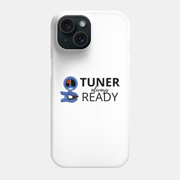 Tuner Always Ready Clip-On Tuner Light Theme Phone Case by nightsworthy