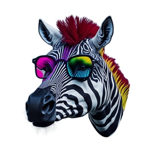 Cool Zebra in Summer T-Shirt