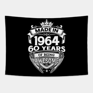 Made In 1964 60 Years Of Being Awesome Tapestry