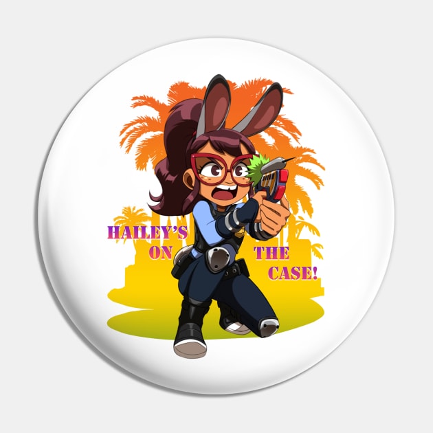 Hailey's On It! - Hailey Banks Judy Hopps (T-Shirt) Pin by Reddanmanic