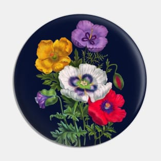 Colorful poppies Pin