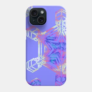 Snowflake on Blue Violet Phone Case