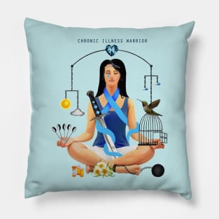 The Chronic Illness Warrior (CFS/ME Text Version) Pillow