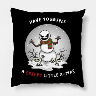 Evil Snowman Pillow