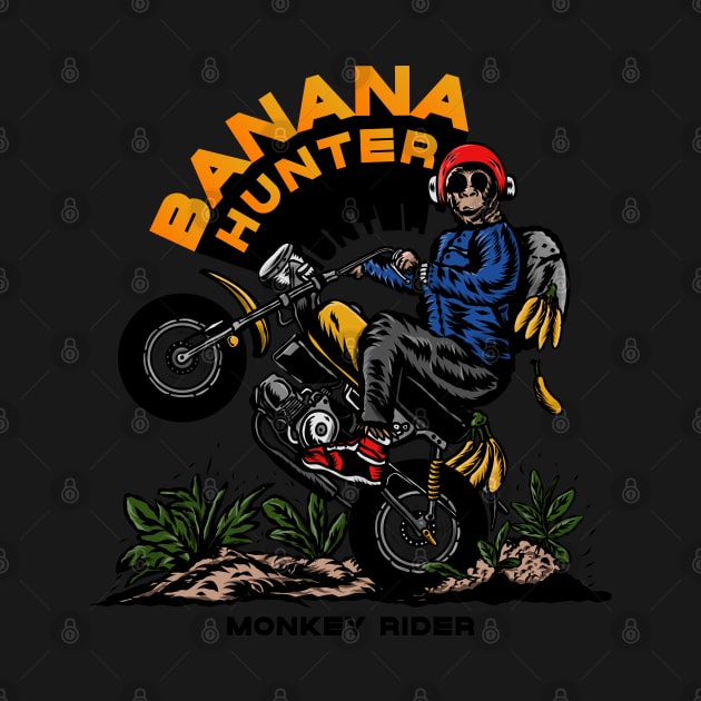 Banana hunter by Stenau Artwerk