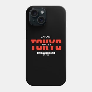 Tokyo Japan Land of the rising sun established in 1986 Phone Case