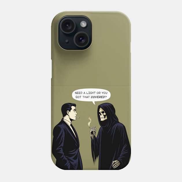 Grim Reaper need a light Phone Case by Retro Vibe