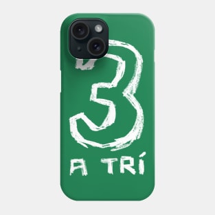 Number 3, Gaelic Irish Number, Three Phone Case