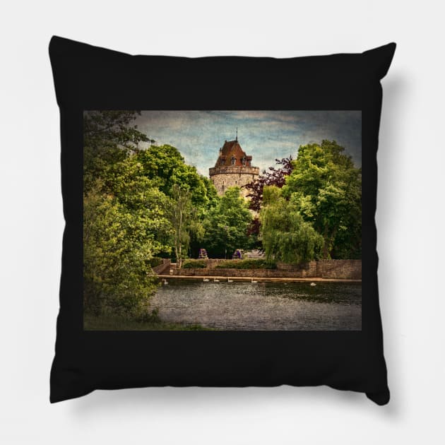 The Curfew Tower At Windsor Castle Pillow by IanWL