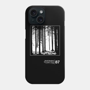 Haruki Murakami / Minimalist Graphic Artowrk Design Phone Case