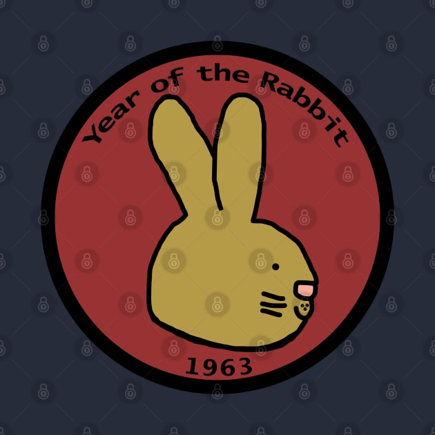 Year of the Rabbit 1963 Bunny Portrait by ellenhenryart