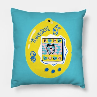 Original Tamagotchi - Yellow with Blue Pillow