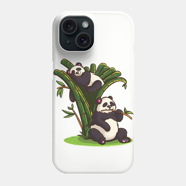 Lazy-Pandas Phone Case by gdimido