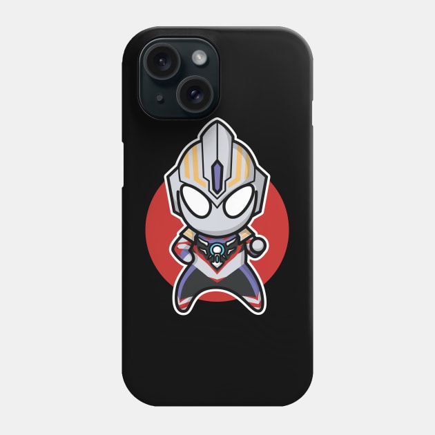 Ultraman Orb Spacium Zeperion Chibi Style Kawaii Phone Case by The Toku Verse