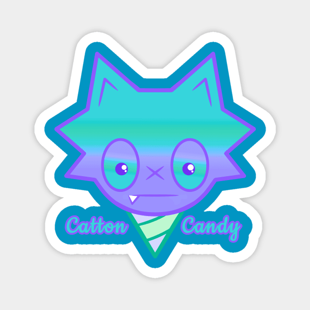 Catton Candy 2 Magnet by RD Doodles