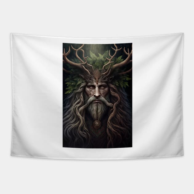 Green Man #001 Tapestry by thewandswant