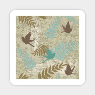 Vintage Birds Magnet