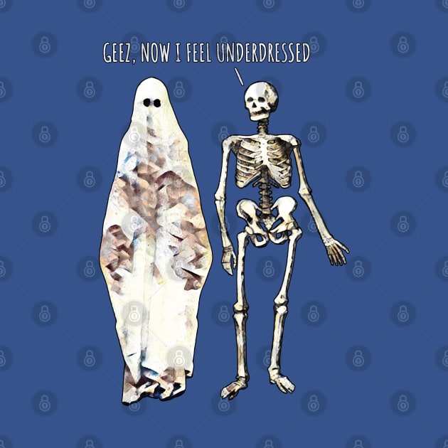 Overdressed Ghost & Skeleton by Strangers With T-Shirts