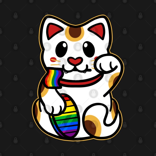 LGBTQ+ Pride Lucky Cat - Gay by leashonlife