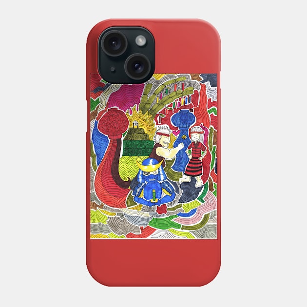 Tanabata Lineart Phone Case by tagakain