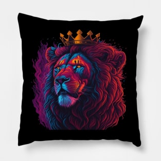 Lion face art Pillow