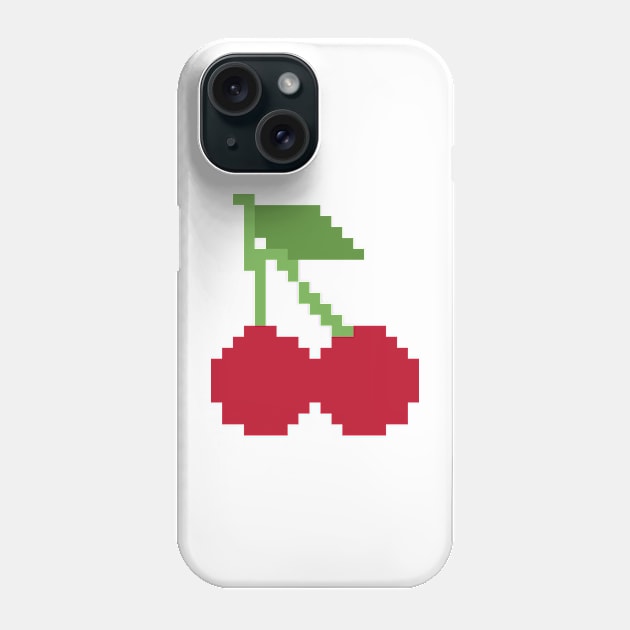 Cherries Pixel Art Phone Case by christinegames