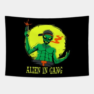 Alien gangster Tapestry