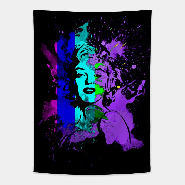 Norma Jeane in color Tapestry by Sinmara