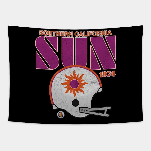 Southern California Sun Helmet Tapestry by Tee Arcade