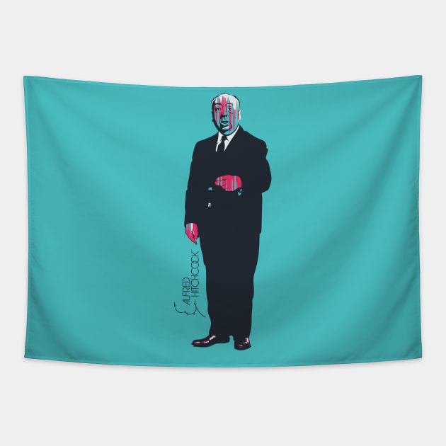 Alfred Hitchcock Tapestry by Frajtgorski