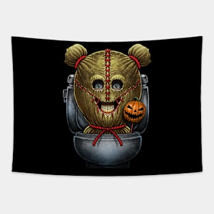 Horror toilet Monster #32 Tapestry