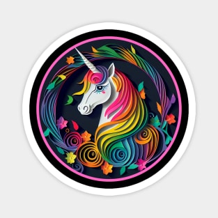 Paperdesign Art Of A Cute Unicorn 1 Magnet