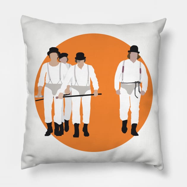 clockwork orange Pillow by atizadorgris