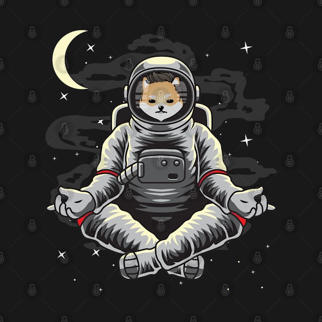 Astronaut Yoga Dogelon Mars Coin To The Moon Crypto Token Cryptocurrency Wallet Birthday Gift For Men Women Kids by Thingking About