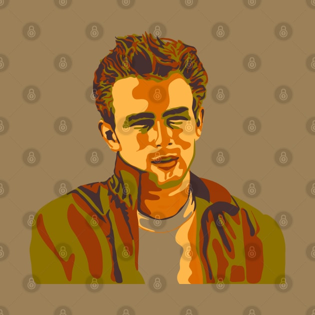 James Dean Portrait by Slightly Unhinged