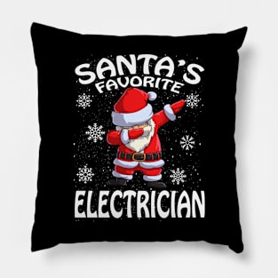 Santas Favorite Electrician Christmas Pillow