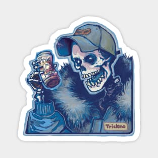 Skeleton Cheers Water Magnet