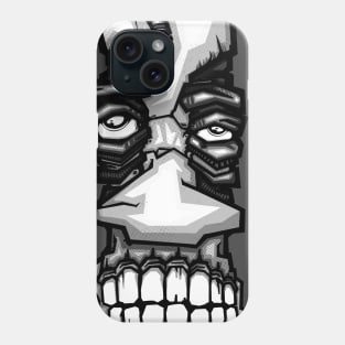 grey face Phone Case