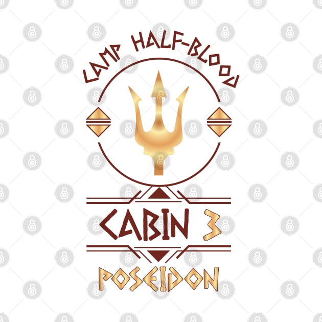 Cabin #3 in Camp Half Blood, Child of Poseidon – Percy Jackson inspired design by NxtArt