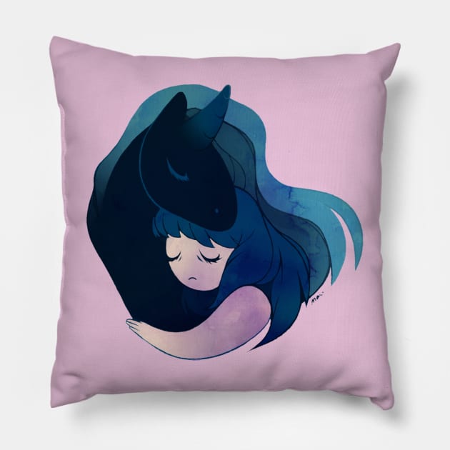 Hug your unicorn Pillow by mariamar