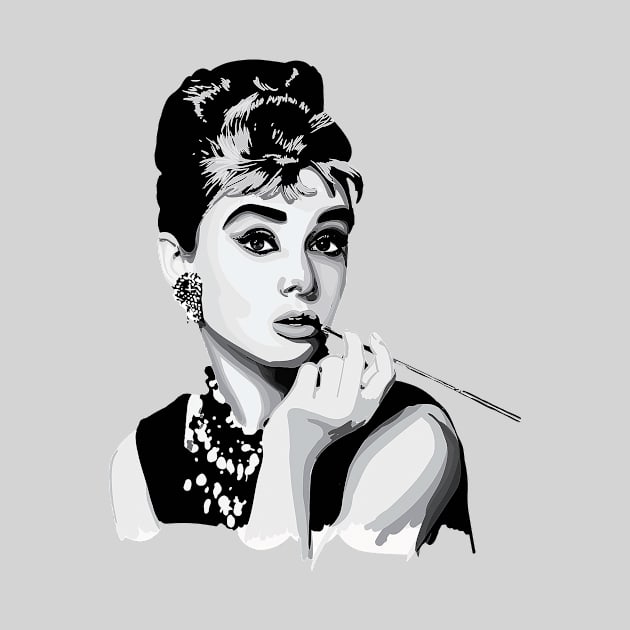 Hepburn black and white by pete studio